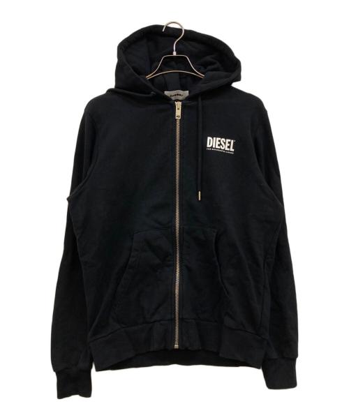 DIESEL（ディーゼル）DIESEL (ディーゼル) ジップパーカー ブラック サイズ:Ｌの古着・服飾アイテム