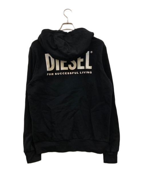 DIESEL（ディーゼル）DIESEL (ディーゼル) ジップパーカー ブラック サイズ:Ｌの古着・服飾アイテム