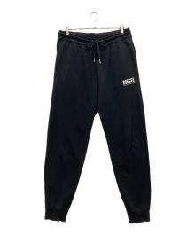 DIESEL（ディーゼル）の古着「スウェットパンツ」｜ブラック