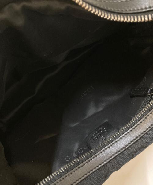 GUCCI（グッチ）GUCCI (グッチ) GGキャンバス ワンショルダーバッグ ブラックの古着・服飾アイテム