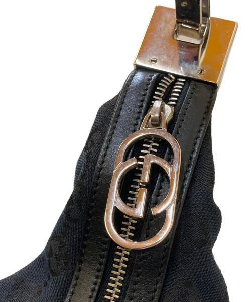 GUCCI（グッチ）GUCCI (グッチ) GGキャンバス ワンショルダーバッグ ブラックの古着・服飾アイテム