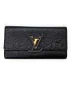 LOUIS VUITTONルイ ヴィトン）の古着「ポルトフォイユ・カプシーヌ」｜ブラック