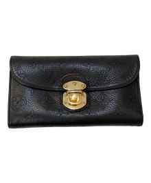 LOUIS VUITTON（ルイ ヴィトン）の古着「マヒナ ポルトフォイユ・アメリア」｜ブラック