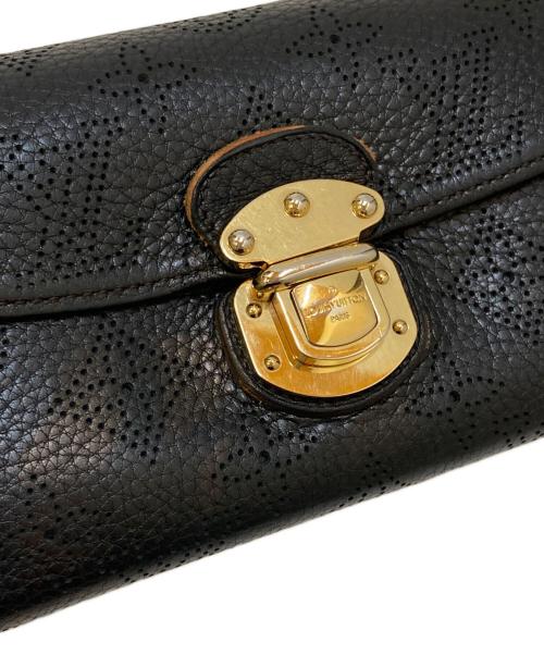 LOUIS VUITTON（ルイ ヴィトン）LOUIS VUITTON (ルイ ヴィトン) マヒナ ポルトフォイユ・アメリア ブラックの古着・服飾アイテム
