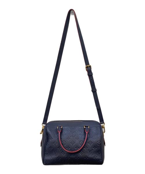 LOUIS VUITTON（ルイ ヴィトン）LOUIS VUITTON (ルイ ヴィトン) モノグラム・アンプラント スピーディバンドリエール25 マリヌルージュ ネイビー サイズ:25の古着・服飾アイテム