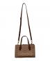 COACH (コーチ) ニーナ スモール トート バッグ・シグネチャー キャンバス ブラウン：12000円