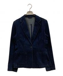 MaxMara（マックスマーラ）の古着「デニムテーラードジャケット」｜インディゴ