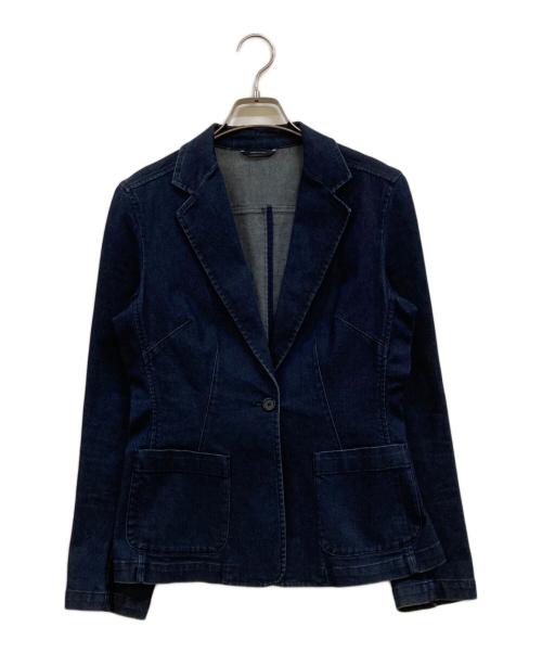 MaxMara（マックスマーラ）MaxMara (マックスマーラ) デニムテーラードジャケット インディゴ サイズ:40の古着・服飾アイテム