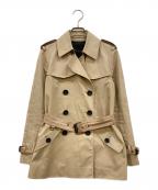 COACHコーチ）の古着「ソリッドショートトレンチコート」｜ベージュ