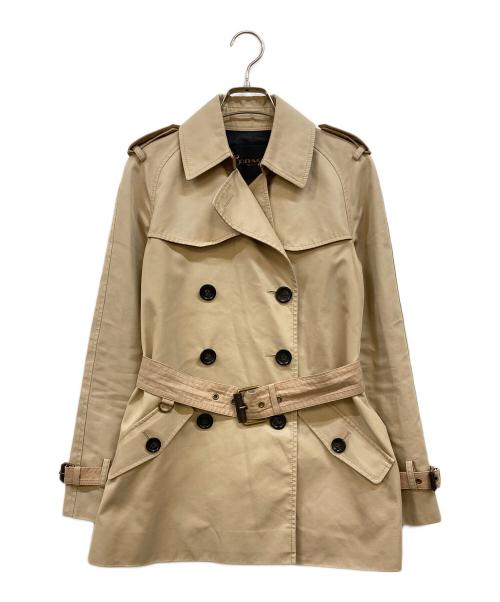 COACH（コーチ）COACH (コーチ) ソリッドショートトレンチコート ベージュ サイズ:XXSの古着・服飾アイテム