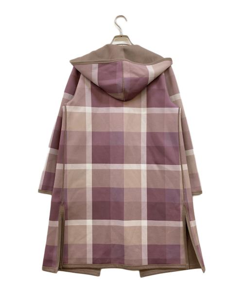 BLUE LABEL CRESTBRIDGE（ブルーレーベルクレストブリッジ）BLUE LABEL CRESTBRIDGE (ブルーレーベルクレストブリッジ) チェックリバーシブルダンボールコーディガン ベージュ サイズ:38の古着・服飾アイテム