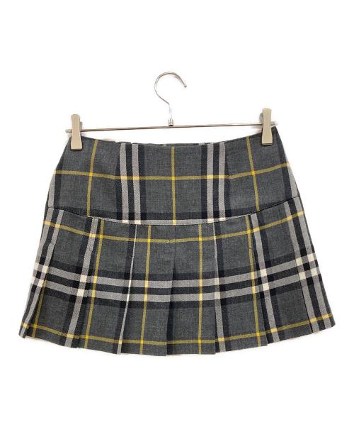 BURBERRY BLUE LABEL（バーバリー ブルー レーベル）BURBERRY BLUE LABEL (バーバリー ブルー レーベル) ノバチェックミニスカート グレー サイズ:36の古着・服飾アイテム