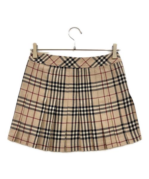BURBERRY BLUE LABEL（バーバリー ブルー レーベル）BURBERRY BLUE LABEL (バーバリー ブルー レーベル) ノバチェックミニスカート ベージュ サイズ:36の古着・服飾アイテム