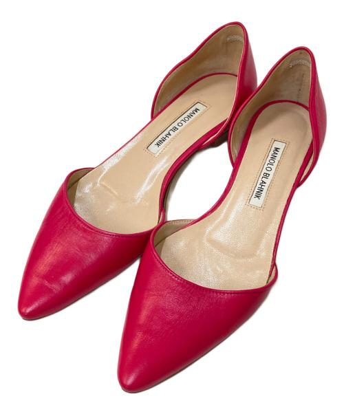 Manolo Blahnik（マノロブラニク）Manolo Blahnik (マノロブラニク) スサバ パンプス ピンク サイズ:38 1/2の古着・服飾アイテム