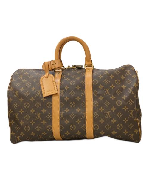 LOUIS VUITTON（ルイ ヴィトン）LOUIS VUITTON (ルイ ヴィトン) キーポル・バンドリエール45 モノグラム トラベルバッグ ブラウン サイズ:45の古着・服飾アイテム