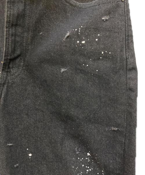 BAL（バル）BAL (バル) レイヤードデザインペイント加工デニムパンツ ブラック×インディゴ サイズ:下記参照の古着・服飾アイテム