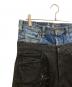 中古・古着 BAL (バル) レイヤードデザインペイント加工デニムパンツ ブラック×インディゴ サイズ:下記参照：8000円