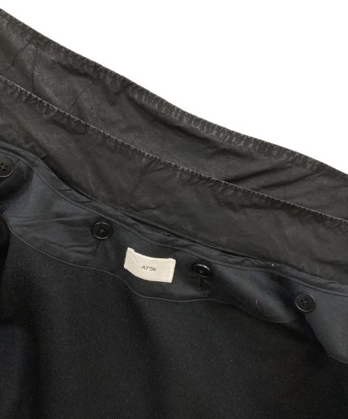 ATON（エイトン）ATON (エイトン) AIR WEATHER SHORT MODS COAT ブラック サイズ:04の古着・服飾アイテム