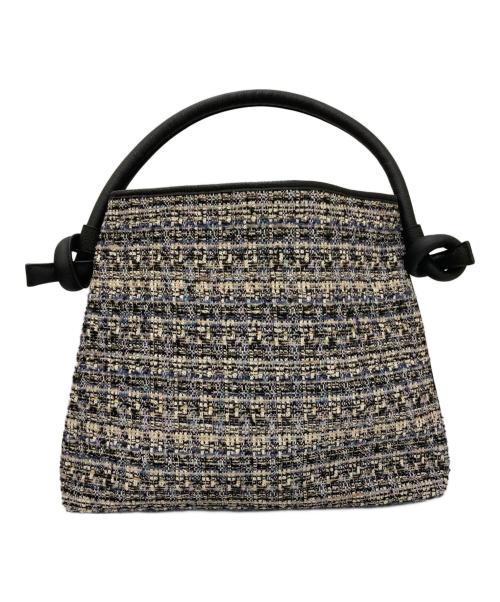 VASIC（ヴァジック）VASIC (ヴァジック) COTY MINI ツイードトートバッグ ブルーの古着・服飾アイテム