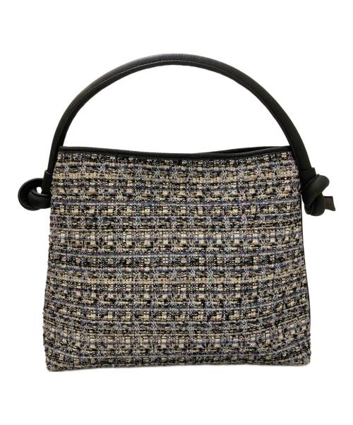 VASIC（ヴァジック）VASIC (ヴァジック) COTY MINI ツイードトートバッグ ブルーの古着・服飾アイテム