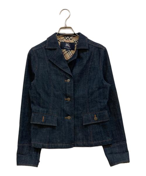 BURBERRY LONDON（バーバリーロンドン）BURBERRY LONDON (バーバリーロンドン) 袖裏ノバチェックデニムジャケット インディゴ サイズ:150A(キッズ規格)の古着・服飾アイテム