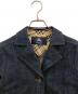中古・古着 BURBERRY LONDON (バーバリーロンドン) 袖裏ノバチェックデニムジャケット インディゴ サイズ:150A(キッズ規格)：12000円