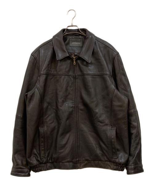 CROFT&BARROW（クロフトアンドバロー）CROFT&BARROW (クロフトアンドバロー) レザージャケット ブラウン サイズ:XLの古着・服飾アイテム