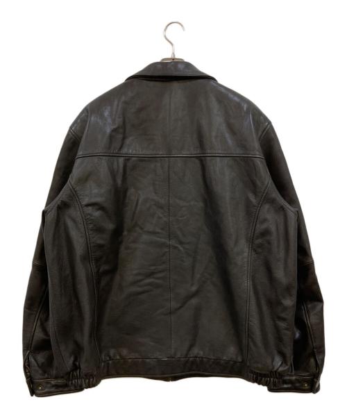 CROFT&BARROW（クロフトアンドバロー）CROFT&BARROW (クロフトアンドバロー) レザージャケット ブラウン サイズ:XLの古着・服飾アイテム