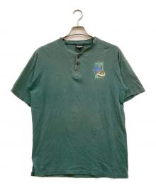 HARLEY-DAVIDSON（ハーレーダビッドソン）の古着「90's ヘンリーネックカットソー」｜グリーン