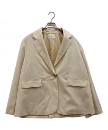 ELENI（エルニ）の古着「ウールモヘヤポプリンジャケット」｜ベージュ