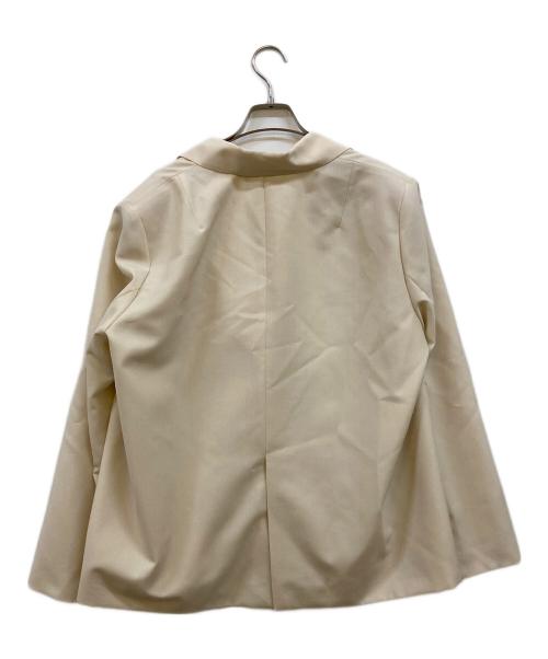 ELENI（エルニ）ELENI (エルニ) ウールモヘヤポプリンジャケット ベージュ サイズ:38 未使用品の古着・服飾アイテム