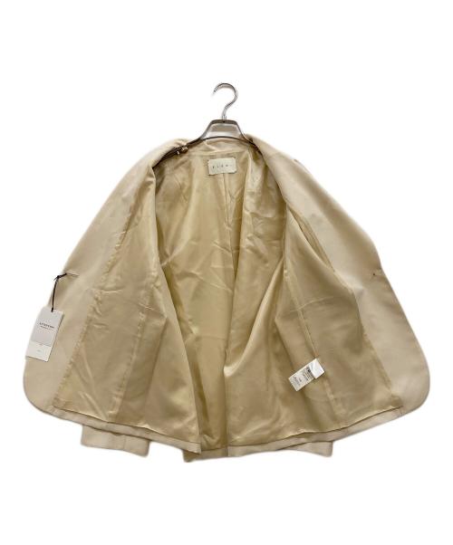 ELENI（エルニ）ELENI (エルニ) ウールモヘヤポプリンジャケット ベージュ サイズ:38 未使用品の古着・服飾アイテム