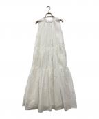 MARILYN MOONマリリンムーン）の古着「sheer starched cotton gather dress」｜ホワイト