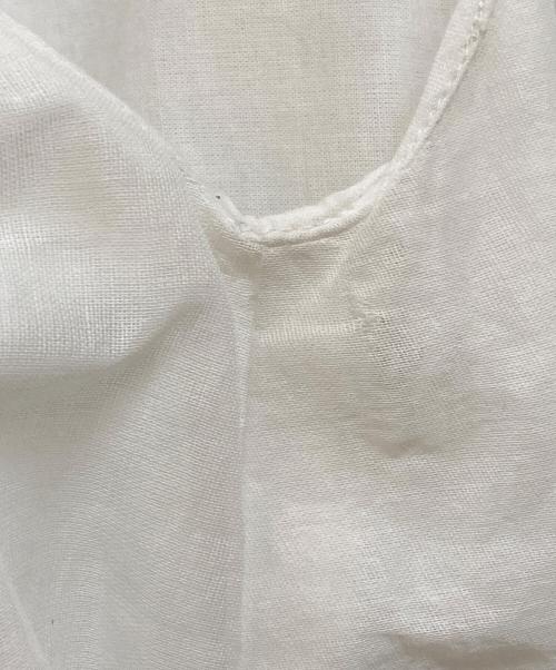 MARILYN MOON（マリリンムーン）MARILYN MOON (マリリンムーン) sheer starched cotton gather dress ホワイト サイズ:下記参照の古着・服飾アイテム