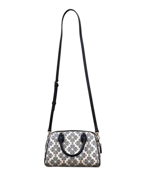 Kate Spade（ケイトスペード）Kate Spade (ケイトスペード) スペードフラワーダッフル 2WAYクロスボディバッグ ブラックの古着・服飾アイテム