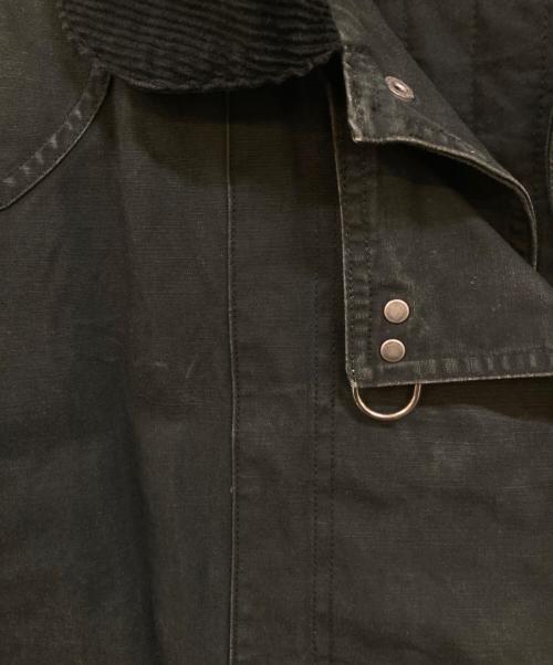 POLO RALPH LAUREN（ポロ・ラルフローレン）POLO RALPH LAUREN (ポロ・ラルフローレン) 90's 襟コーデュロイ 中綿 ファイヤーマンジャケット ブラック サイズ:Ｌの古着・服飾アイテム