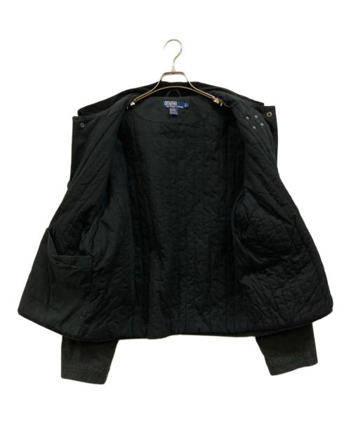 POLO RALPH LAUREN（ポロ・ラルフローレン）POLO RALPH LAUREN (ポロ・ラルフローレン) 90's 襟コーデュロイ 中綿 ファイヤーマンジャケット ブラック サイズ:Ｌの古着・服飾アイテム