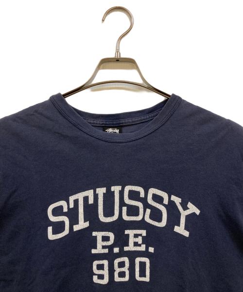 stussy（ステューシー）stussy (ステューシー) 00's ロングスリーブカットソー ネイビー サイズ:Ｌの古着・服飾アイテム