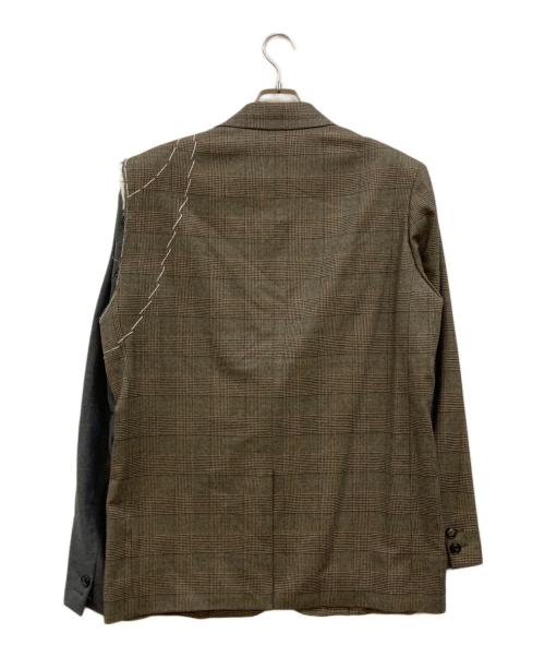 KOLOR（カラー）KOLOR (カラー) 1B 再構築ステッチテーラードジャケット ブラウン サイズ:3の古着・服飾アイテム
