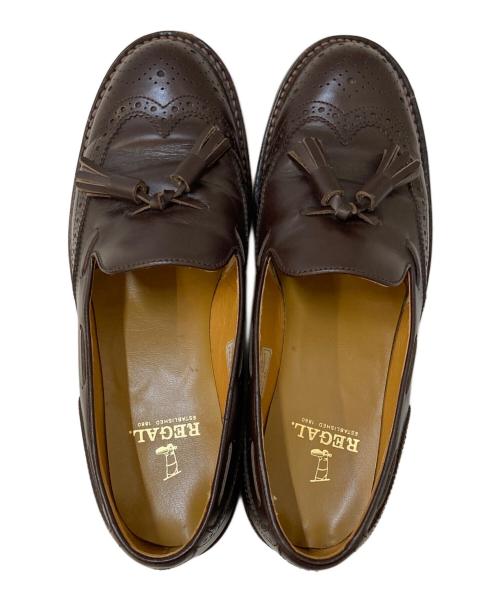 REGAL（リーガル）REGAL (リーガル) ウィングチップタッセルローファー ブラウン サイズ:25.5㎝の古着・服飾アイテム