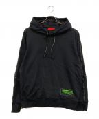 HUGO BOSSヒューゴ ボス）の古着「プルオーバーパーカー」｜ブラック