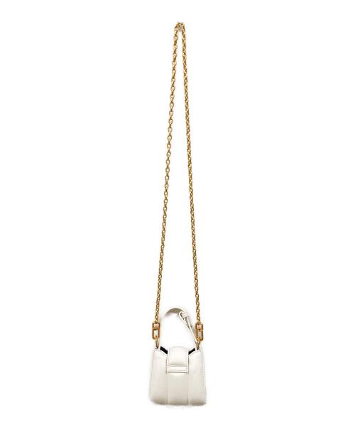 CHARLES & KEITH（チャールズアンドキース）CHARLES & KEITH (チャールズアンドキース) ミニショルダーバッグ アイボリーの古着・服飾アイテム