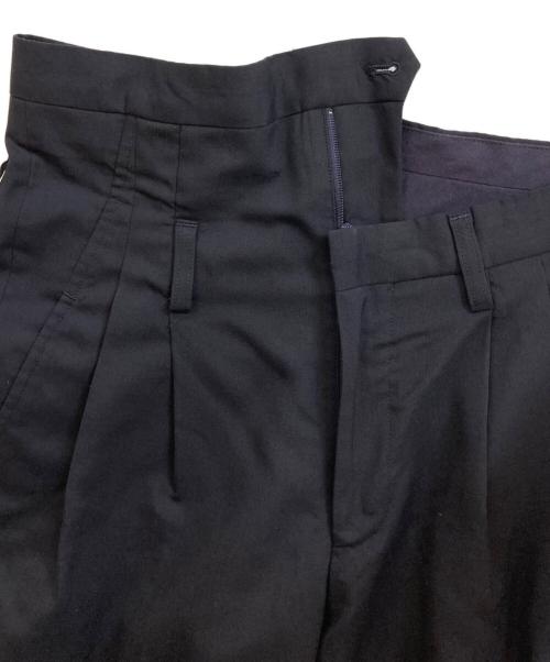 KOLOR（カラー）KOLOR (カラー) コーティングウールトロピカルパンツ ネイビー サイズ:1の古着・服飾アイテム