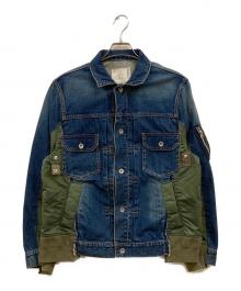 sacai（サカイ）の古着「SWITCHED DENIM JACKET」｜インディゴ