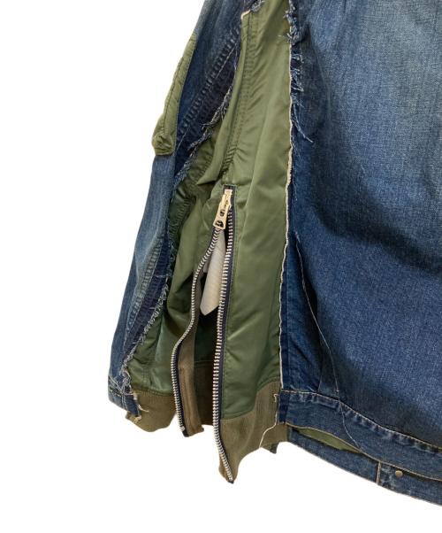sacai（サカイ）sacai (サカイ) SWITCHED DENIM JACKET インディゴ サイズ:1の古着・服飾アイテム