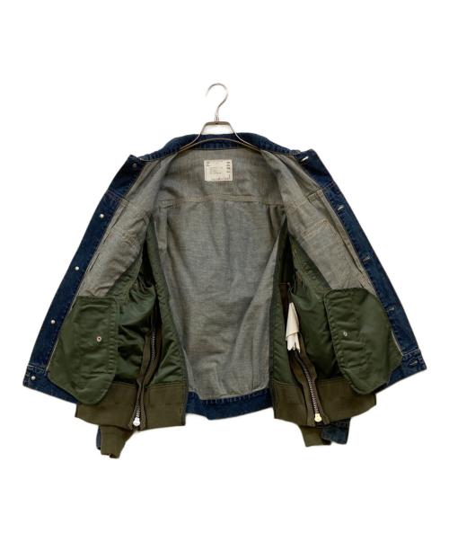 sacai（サカイ）sacai (サカイ) SWITCHED DENIM JACKET インディゴ サイズ:1の古着・服飾アイテム