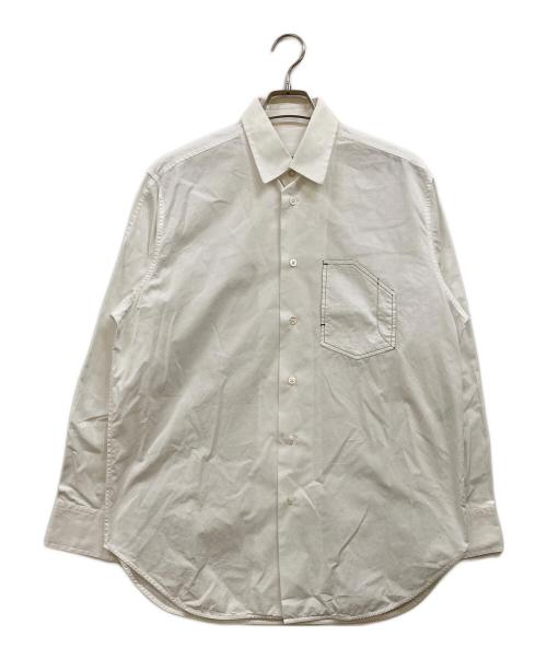 JIL SANDER（ジルサンダー）JIL SANDER (ジルサンダー) POCKET DESIGN OVER SHIRT ホワイト サイズ:38の古着・服飾アイテム