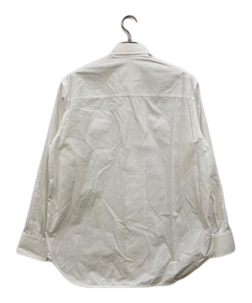 JIL SANDER（ジルサンダー）JIL SANDER (ジルサンダー) POCKET DESIGN OVER SHIRT ホワイト サイズ:38の古着・服飾アイテム