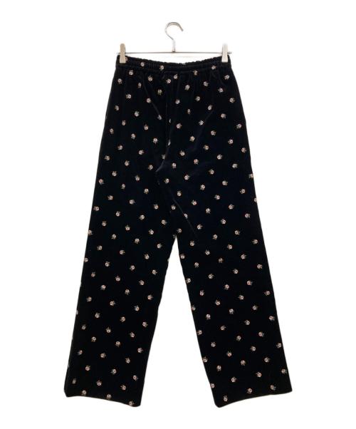 CABAN（キャバン）CABaN (キャバン) PETIT ROSEプリントパンツ ブラック サイズ:Fの古着・服飾アイテム