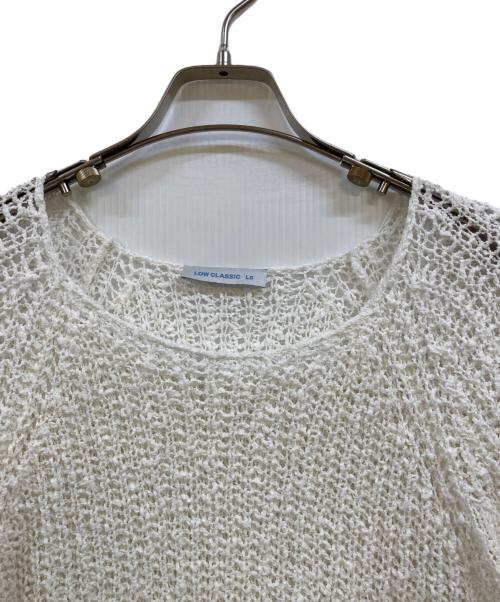 LOW CLASSIC（ロウクラシック）LOW CLASSIC (ロウクラシック) WAVE SWEATER ホワイト サイズ:Sの古着・服飾アイテム